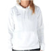 White Nike pullover hoodie with front pocket in Nike Women Sweatshirts collection