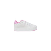 White platform sneakers with pink accents from Tommy Hilfiger Fall Winter collection