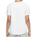 White short-sleeved crew-neck cotton T-shirt from Nike Women All Season collection