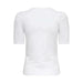 Only Women T-Shirt: White short-sleeved top with puffed shoulders