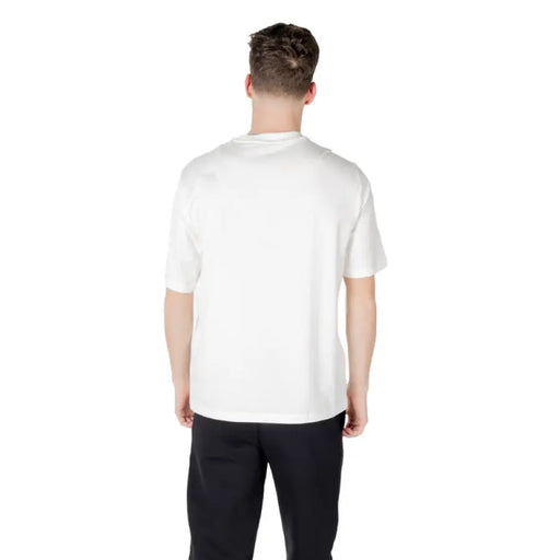White short-sleeved graphic T-shirt displayed in the White Graphic Tee Shirt product view
