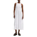 White sleeveless midi dress featured in Sleeveless Midi and Maxi Dresses in Black and Navy