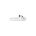 Tommy Hilfiger Jeans Women’s White Slide Sandal with Navy and Red Logo on Strap