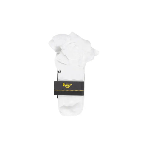 White socks with branded packaging displayed alongside Black Leather Oxford Shoes