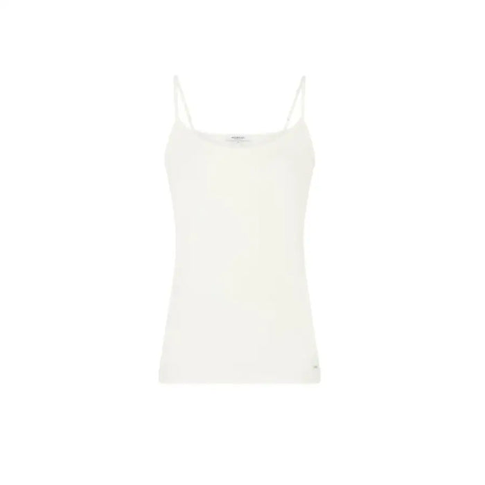 White spaghetti-strap tank top displayed in the Black Spaghetti Strap Tank Top product image