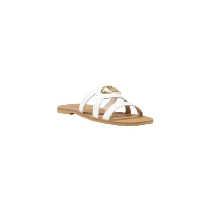 White strappy sandal with gold embellishment from Liu Jo Women Slippers collection