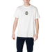 White t-shirt with logo from Armani Exchange Men’s Black Print Cotton T Shirt