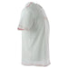 Jeckerson Men T-Shirt White with Pink Stitching and Trim