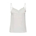 Soft and comfortable white tank top for women showcasing urban city style fashion