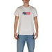 White Tommy Jeans t-shirt displayed with Tommy Hilfiger Men’s Red Printed Cotton Underwear