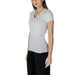 White V-neck t-shirt with short sleeves from Armani Exchange Women’s collection