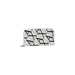 Elegant White Wallet with Black Geometric Pattern showcasing modern style and sophistication
