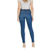 Woman wearing stylish Women’s Blue Skinny Jeans showcasing a modern denim look