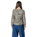 Woman’s patterned long-sleeved blouse displayed in the Women’s Patterned Long Sleeve Blouse product image