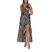 Woman in Rinascimento Beige Leopard Dress from Spring/Summer Collection 100% Polyester