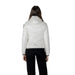 Woman’s Blauer white quilted turtleneck jacket featuring front pockets