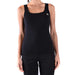 Women’s black sleeveless square-neck cotton tank top from Philipp Plein Spring Summer collection