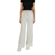 Women’s light grey wide-leg drawstring sweatpants from Guess Active Fall Winter collection