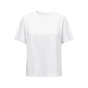 Women’s White T-shirt by Only featuring a minimalist short-sleeved design with a classic crew neck and clean finish