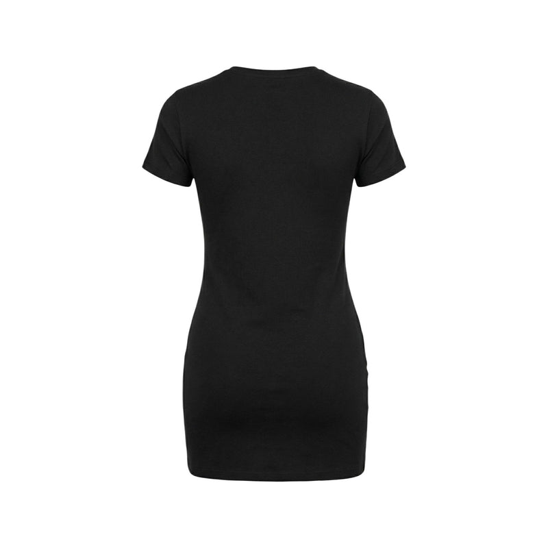 Robe courte à imprimé noir Calvin Klein Jeans col rond