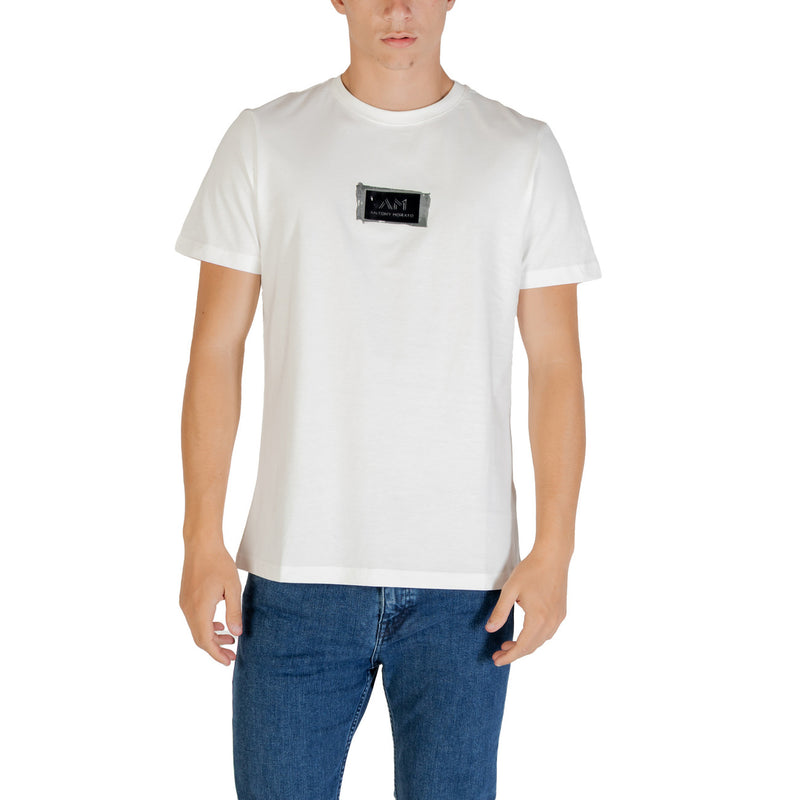 Antony Morato Blanc Coton Imprimé Manches Courtes Col Rond T Shirt