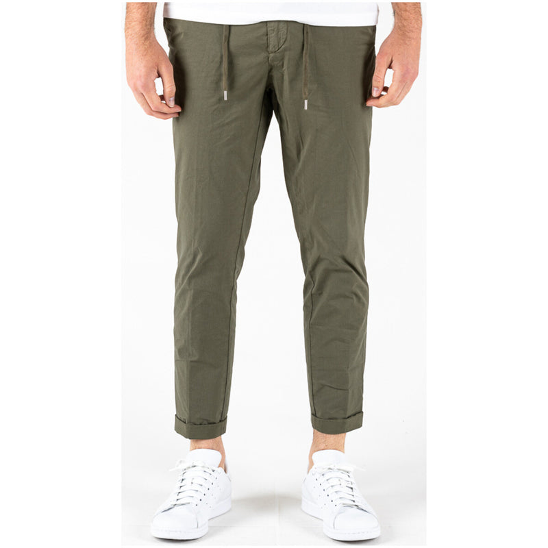 Lyle & Scott Hommes Pantalon vert en coton mélangé avec poches