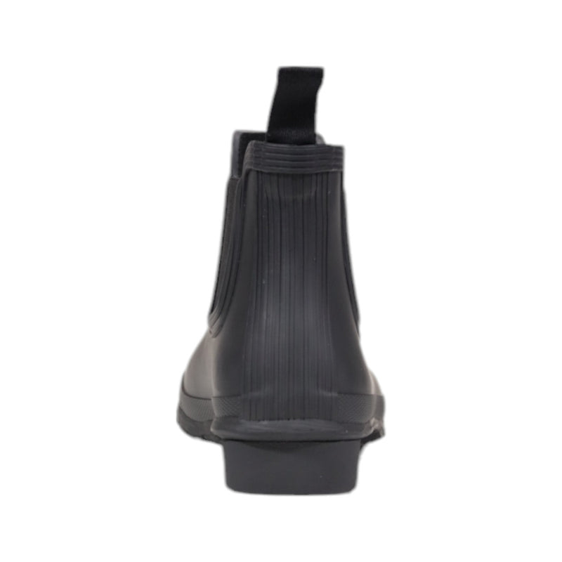 Hunter Black Rubber Ankle Boots pour femmes