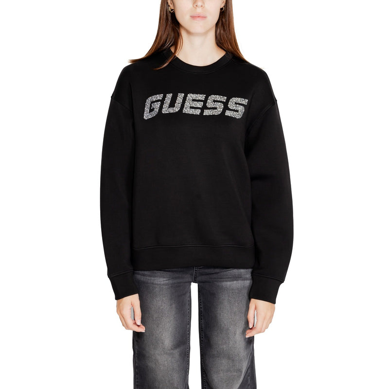 Guess Active Sweatshirt noir à imprimé et col rond pour femmes