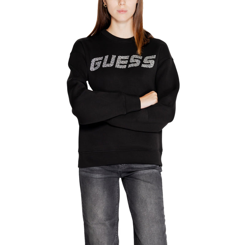 Guess Active Sweatshirt noir à imprimé et col rond pour femmes
