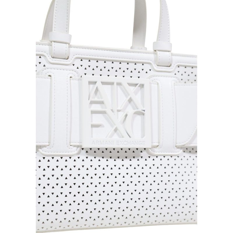 Sac à main blanc Armani Exchange avec sangle d'épaule