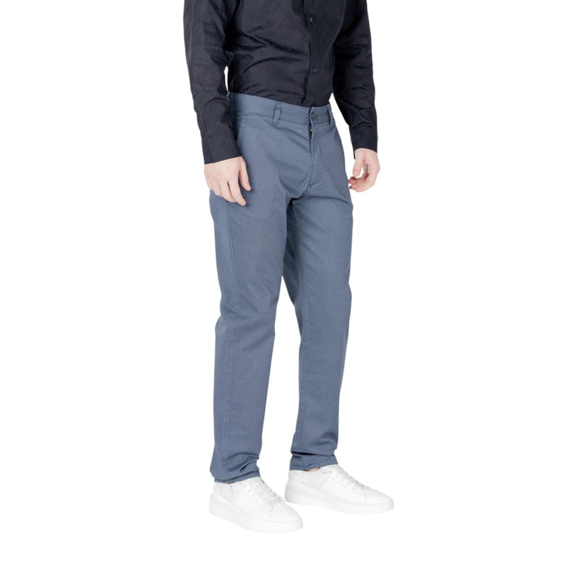 Armani Exchange Bleu Hommes Printemps Été Pantalon en coton mélangé