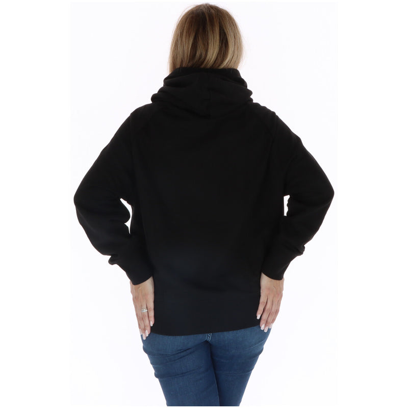 Ellesse Women's Black Printed Hooded Sweatshirt