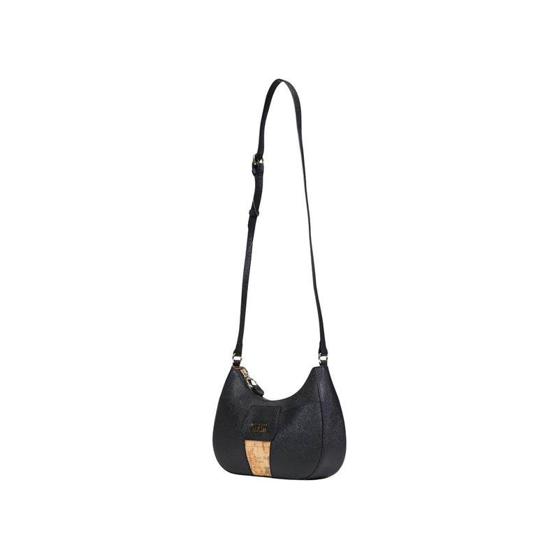 Sac à bandoulière Alviero Martini Prima Classe Black Print avec fermeture à glissière