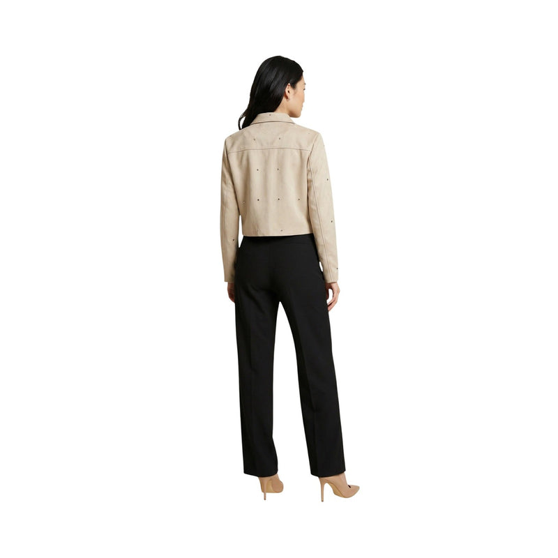 Blazer long beige Jacqueline De Yong avec fermeture éclair et poches