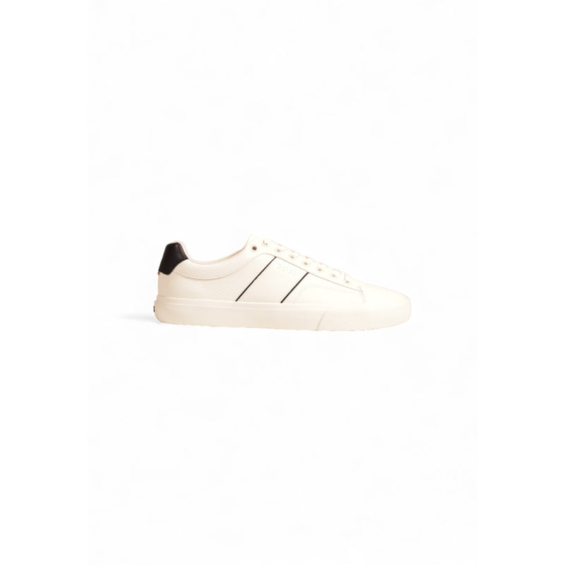 Boss White Leather Sneakers for Men Fall Winter Collection