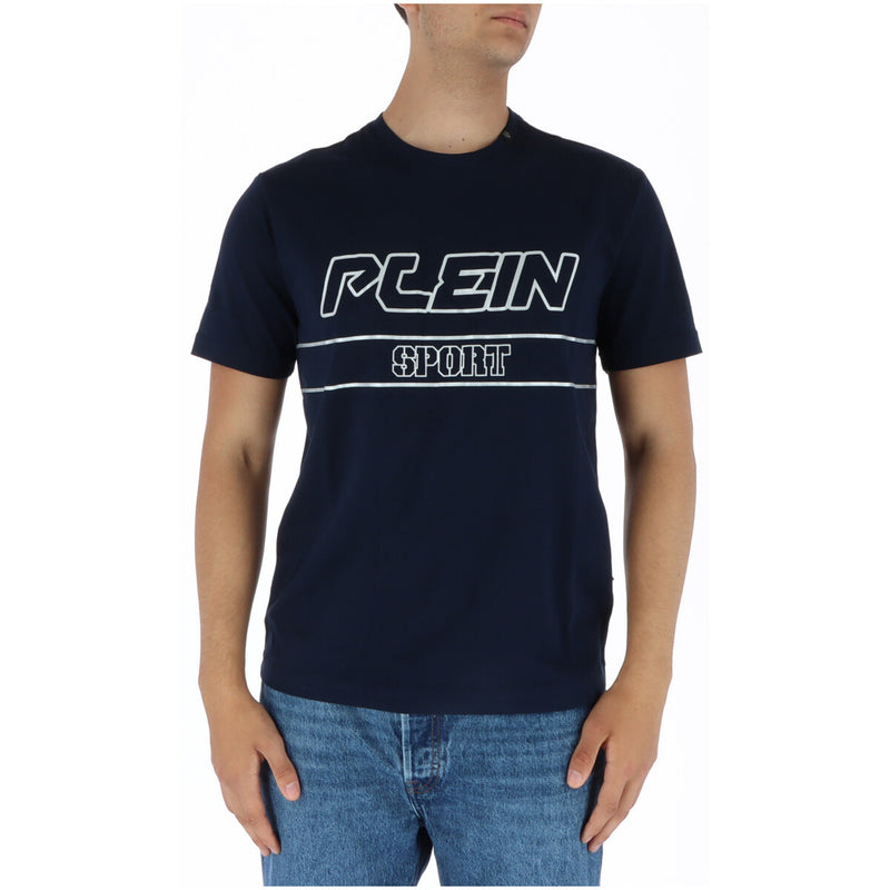 Plein Sport Men's Blue Print Short Sleeve T-Shirt