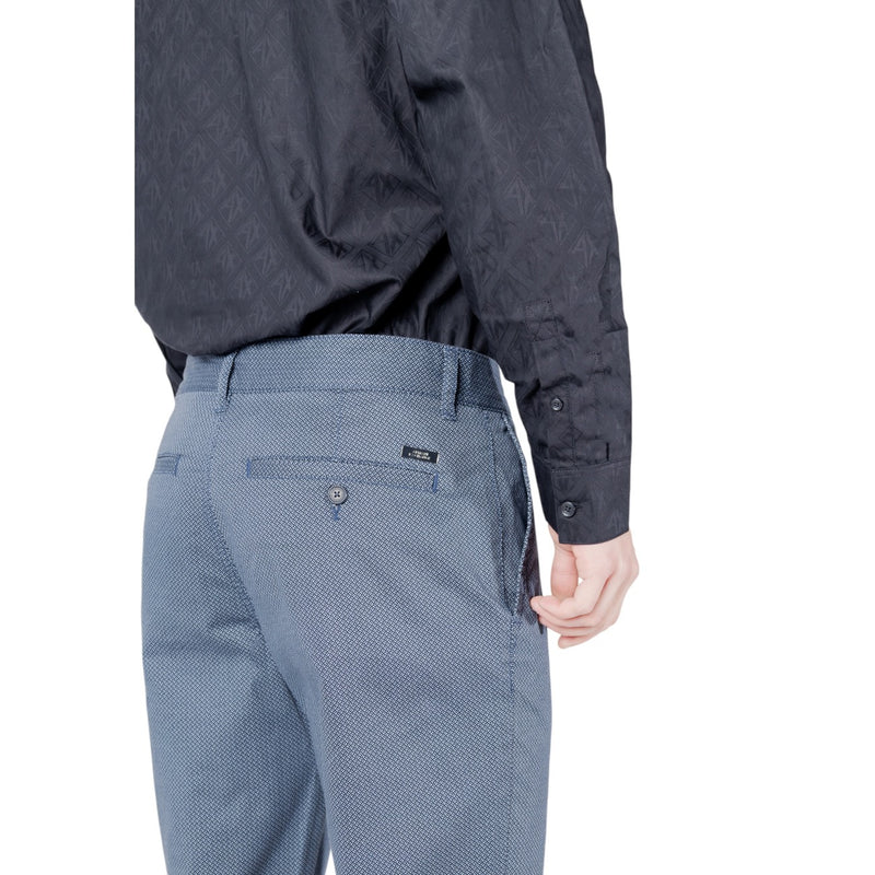 Armani Exchange Bleu Hommes Printemps Été Pantalon en coton mélangé