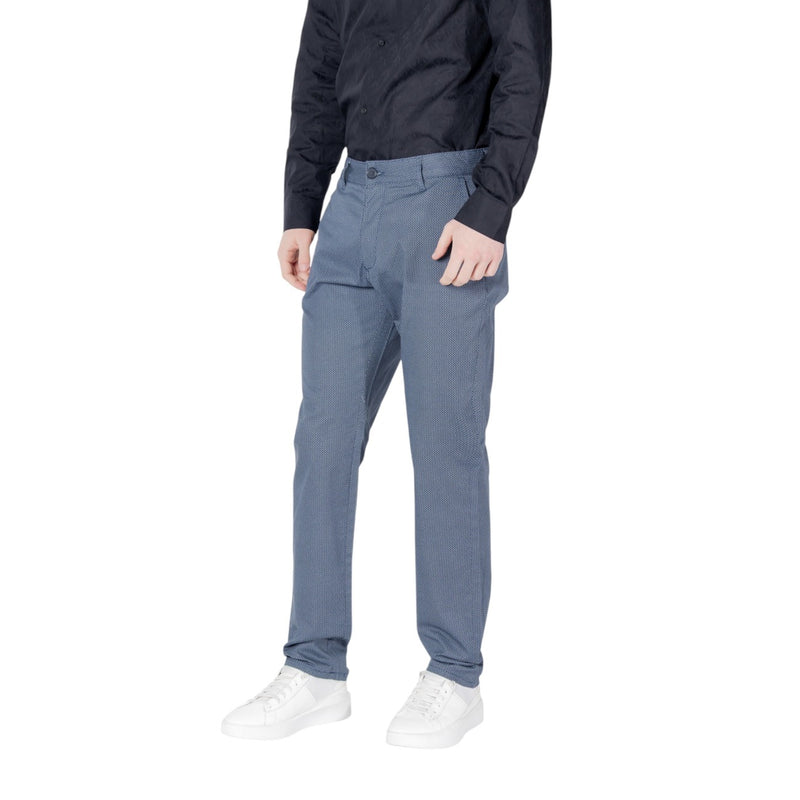 Armani Exchange Bleu Hommes Printemps Été Pantalon en coton mélangé
