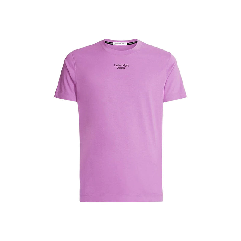 Calvin Klein Jeans - T-shirt violet à col rond