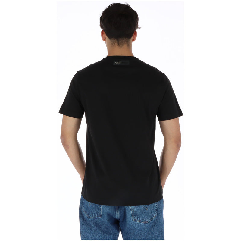 Plein Sport T-Shirt noir imprimé pour homme 100% coton