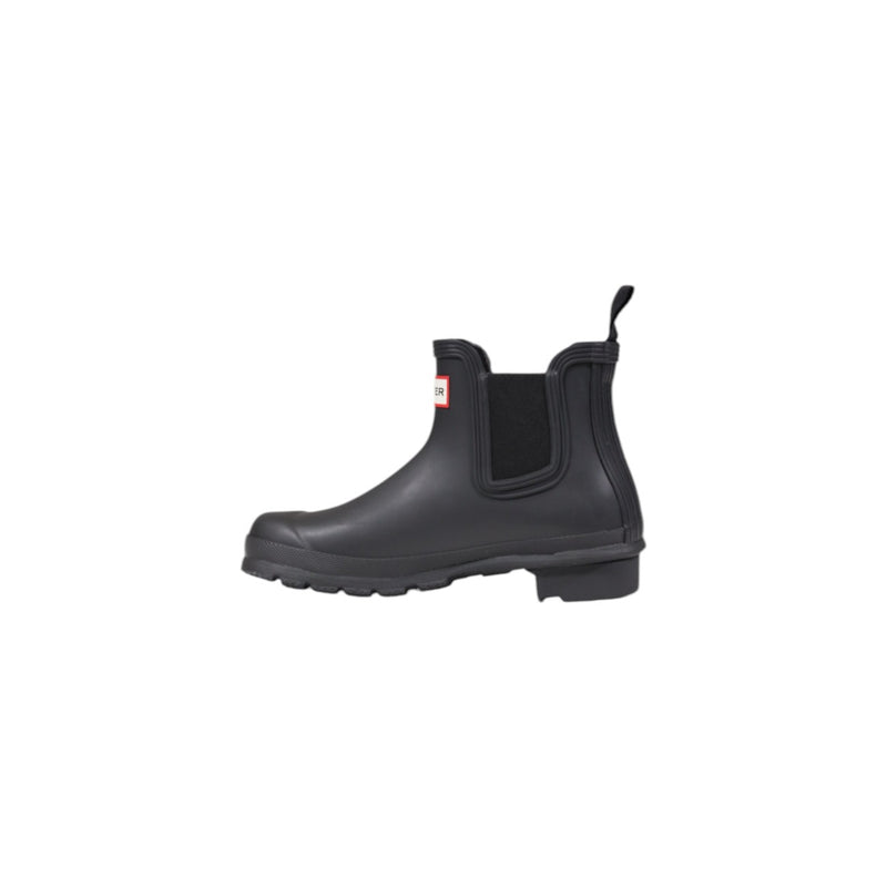 Hunter Black Rubber Ankle Boots pour femmes