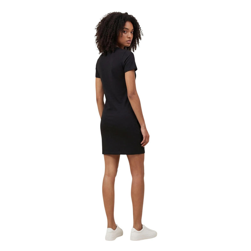 Robe courte à imprimé noir Calvin Klein Jeans col rond