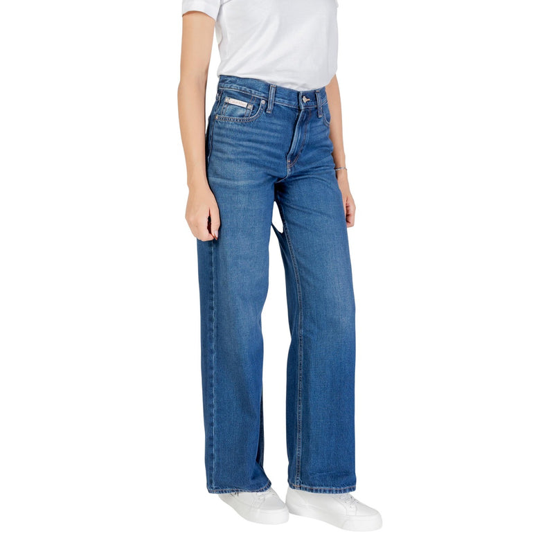 Jeans en coton bleu pour femmes Calvin Klein