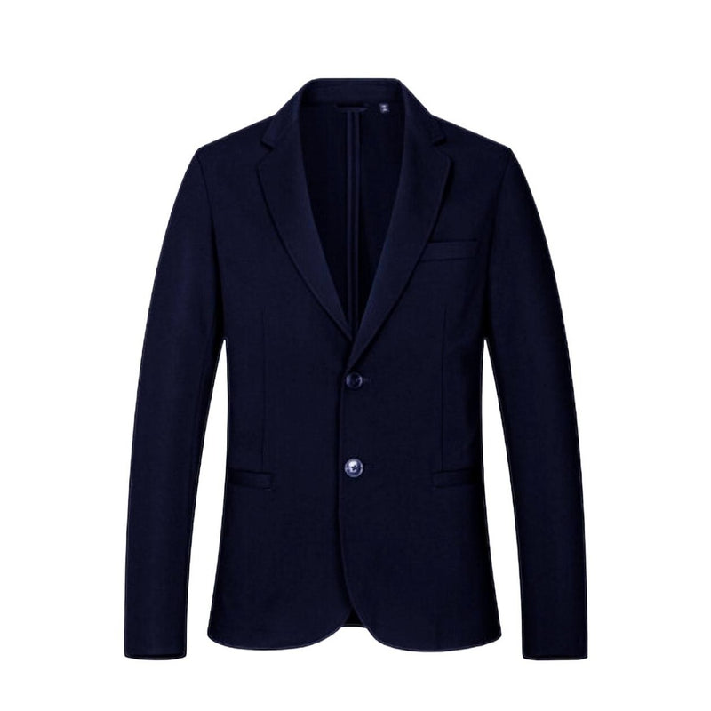 Armani Exchange Hommes Printemps Été Bleu Blazer long avec poches avant