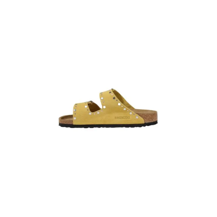 Yellow studded Birkenstock sandal from Yellow Studded Two Strap Sandal collection