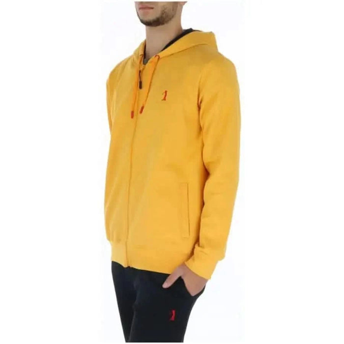 Yellow zip-up hoodie with red logo from U.S. Golf Club Men’s Sweatshirts collection